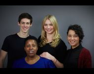 Jodie Kidd and the cast of the London production